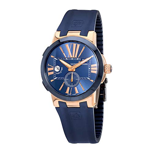 Ulysse Nardin Executive Dual Time Men's Automatic 18K Rose Gold Watch - 246-00-3/43