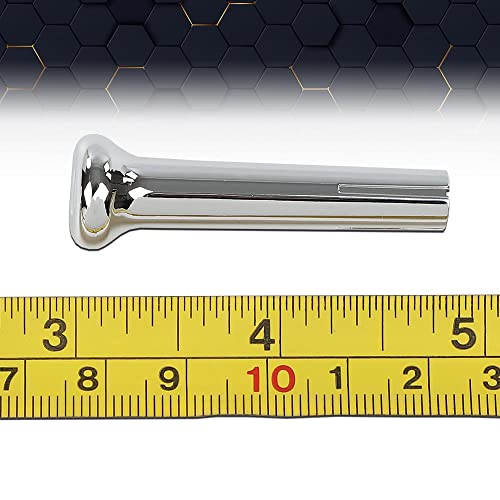 image for PIT66 Cars Door Lock Knobs Compatible with GM 1971-1988 Chrome Plastic