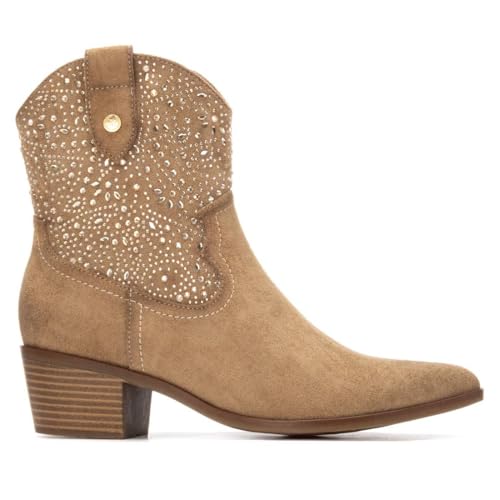 Bottes de cowboy XTI confortables beige taille 36 pour marcher toute la journée sans douleur