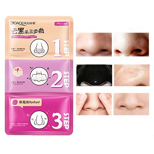 Buy Generic 3 Step Remove Blackhead Kits Shrink Clean Pores Nose Strips