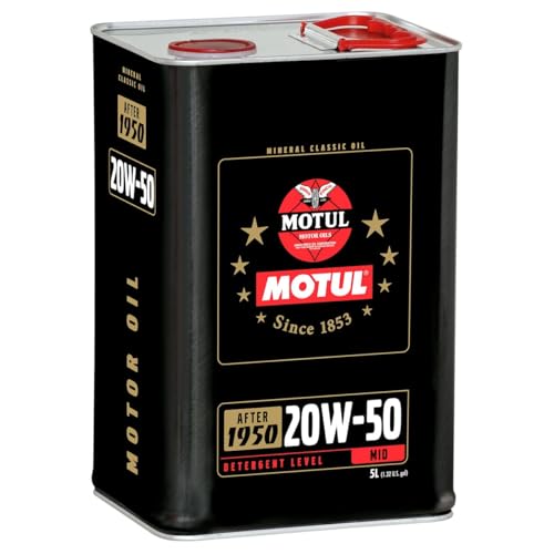 Huile moteur MOTUL Classic 20W50 - minérale - 5 Litres