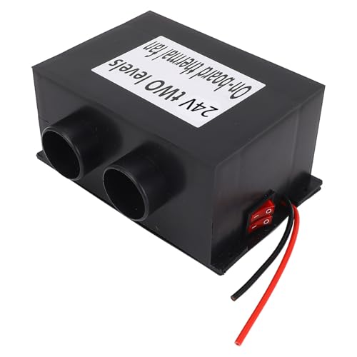 Generic Calentador Eléctrico Portátil Desempañador Eficiente para Coche, 2 Salidas de Calor para Invierno y Clima Húmedo, Acero Inoxidable 7.3 X 4.9 X 3.4 Pulgadas
