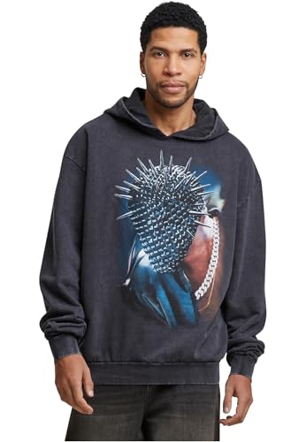Mister Tee Thorned Mask Oversize Hoody sweat chaud en coton avec poche kangourou