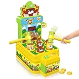 VATOS Whack Game Toy with Mole,Mini Electronic Arcade Pounding Bench Coin game with 2 Hammers Toy,Interactive Educational Developmental Game for Toddlers Kids Girls and Boys Age 3 4 5 6 Years Old