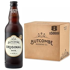 Butcombe Brewery, Original Beer Bottles, Vegan Friendly, Bitter, Clean and Refreshing, 8 x 500ml