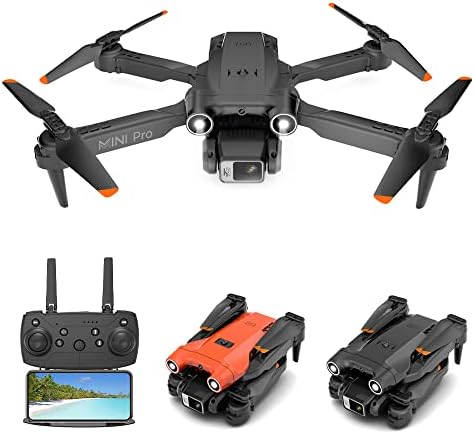 H36 Drone with Camera for Foldable RC Quadcopter Drone with 4K HD Camera, WiFi FPV Live Video, Altitude Hold, One Key Take Off/Landing, 3D Flip, APP Control, with Obstacle Avoidance Function