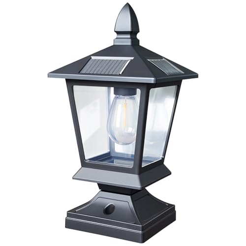 Farola solar de poste acabado negro elegante con plástico anticorrosión