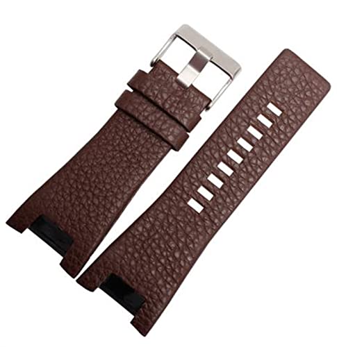 Bracelet de montre Diesel DZ1273 DZ4247 en cuir marron pour remplacer un bracelet usé