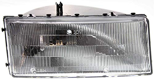 Evan Fischer Passenger Side Headlight for Chrysler LeBaron 1990-1994 Halogen With bulb(s) Sedan Replaces# 4773252-PFM