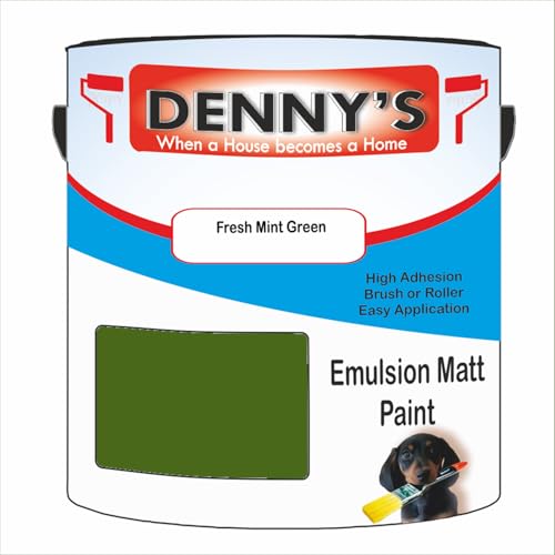 Premium Interior Wall & Ceiling Emulsion Paint – Fresh Mint Green – Rich Matt Finish, Durable & Washable, Low Odour, Ideal for Living Rooms, Bedrooms & Hallways (250ML Tin)