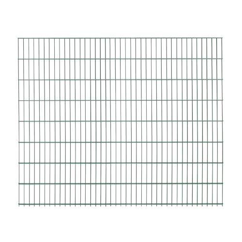 1x Doppelstabmatte (2 Meter) | Höhe 163 cm | Grün | verzinkt & pulverbeschichtet | UV- und witterungsbeständig | Gitterstabmatten in Industriequalität