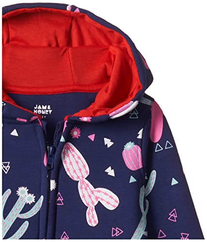 Image of Amazon Brand - Jam & Honey Girl's Cotton Winter Regular Fit Hooded Sweatshirt