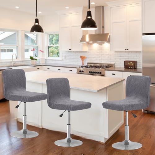 Image of Chair Covers Bar Stool Cover 2pc Bar Chair Cover Swivel Bar Stool Slipcover