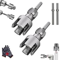 Kit Filettatore PVC 3 Pezzi 1/2-3/4-1” – Utensile Per Filettatura Interna/Esterna Con Trapano, 2 Nastri PTFE Inclusi