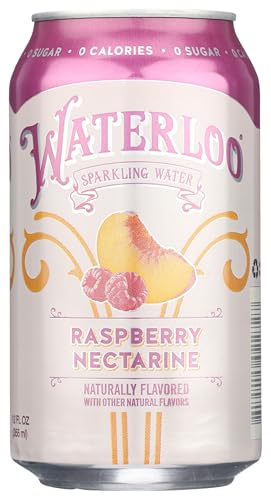 Waterloo Sparkling Water Raspberry Nectarine Sparkling Water Single, 12 FZ