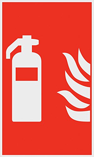 Preisvergleich Produktbild Metafranc Hinweisschild Symbol: Feuerlöscher - 250 x 150 mm / Beschilderung / Infoschild / Feuerlöscher / Erste-Hilfe-Kennzeichnung / Sicherheitsmarkierung / Gewerbekennzeichnung / 500040
