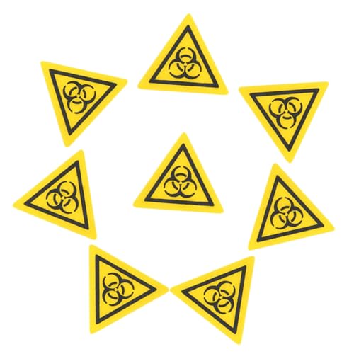 SEWACC Marking Sticker Decals 8pcs Stickers Safe Warning Signs for Lab Easy to Carry Store