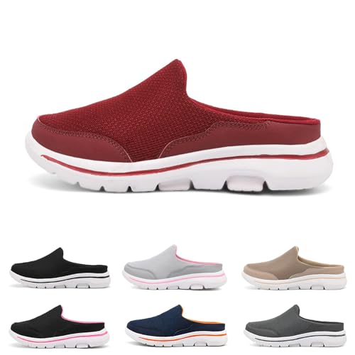 Men's Women's Couple Non-slip Mule Half Sneakers,Outdoor Casual Walking Shoes,Backless Sneakers,Backless Shoes
