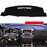 Reeoutdoor Dashboard Cover 2014-2018 Chevy Silverado 1500 2500HD 3500HD, Sierra 1500 2500HD 3500HD