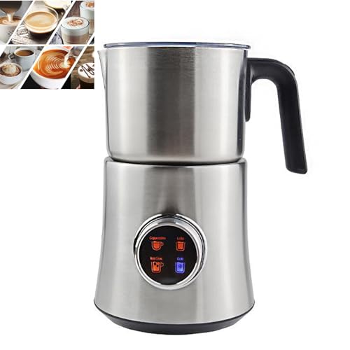 FfiMe 4-In-1 Electric Milk Frother: Automatic Hot & Cold Frother for Coffee, Latte, Cappuccino, and More