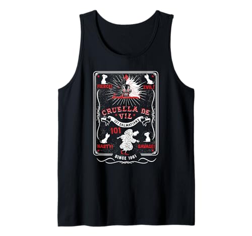 Cruella Tarot Card Tank Top Disney Débardeur Léger Haute Qualité Graphique