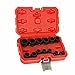 TYFYB 13pcs Impact Socket Tool Set 8-19mm, Twist Socket Set with Hex Adapter for Remove Damaged, Frozen, Rusted Rounded-Off Bolts & Nuts