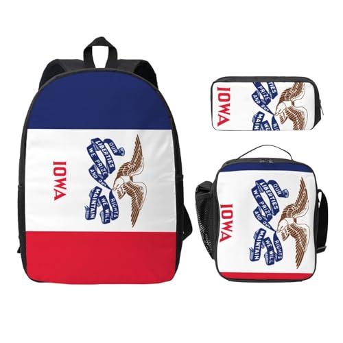 Sac à dos léger EdWal résistant avec boîte repas et trousse pour collège