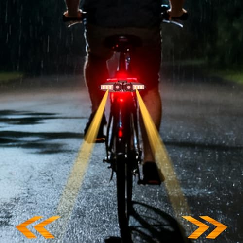 Feu arrière de vélo télécommande lampe LED rechargeable USB gadget de sécurité robuste éclairage - 3