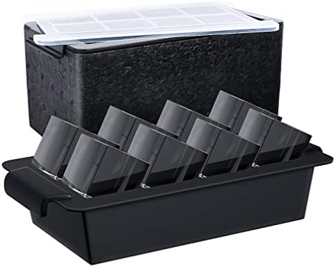 TINANA Clear Ice Maker, Upgrade 2 Inch Clear Ice Cube Tray Make 8 Large Square Ice Cubes, Crystal Clear Ice Cube Maker for Cocktail, Whiskey & Bourbon Drinks, Gifts for Men