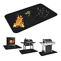 40x40inches Under Grill Mat for Outdoor Grill Grill Mats for Outdoor Grill Grill Deck Protector Patio Accessories BBQ Mat for Under BBQ,Waterproof Oil-Proof Grill Floor Pads Fireplace Mat for Patios