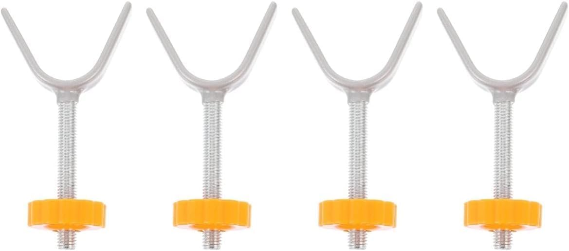 4 Pack M10 Orange Steel + ABS Y Spindle Rods for Baby & Pets Pressure Mount Gates
