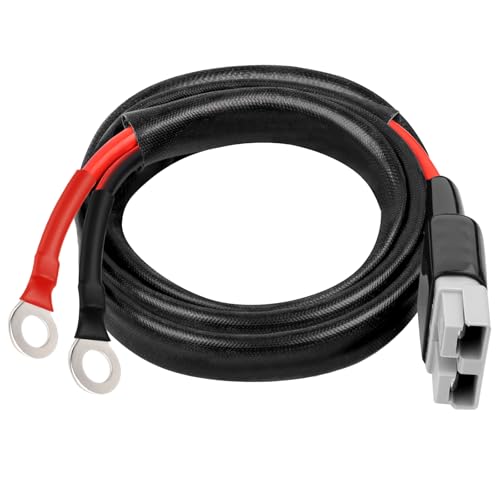 XRDS -RF Schnellverbindungskabel, 8 AWG, 91 cm, 50 A, Anderson-Stecker auf O-Ring-Terminal, für Solar, Wohnmobil, EV, und Backup-Stromsysteme