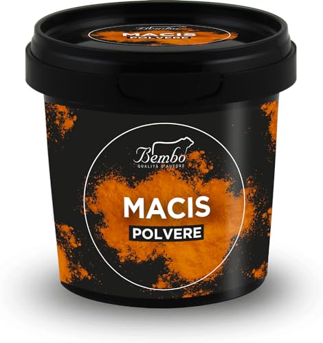 Macis in Polvere Bembo 50g - Endocarpo della Noce Moscata - Spezia naturale e aromatica – Ottimo per Budini, Creme, Torte e Biscotti e Liquori
