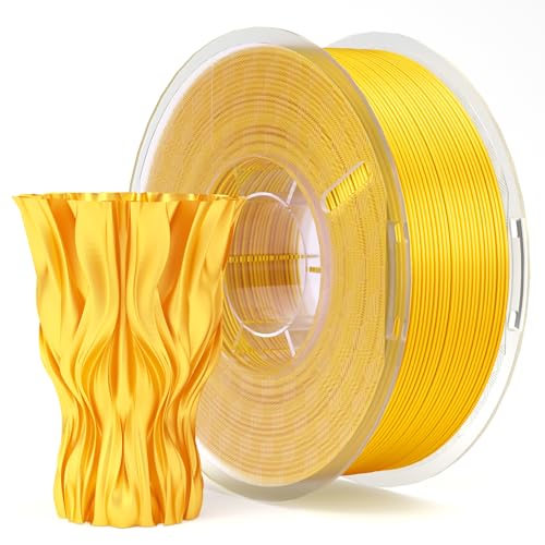 ELEGOO Filamento PLA 1.75 1KG Oro de Seda, Filamento para Impresora 3D, Precisión Dimensional +/- 0.02mm, Carrete Filamento 3D,para Mayoría Impresoras 3D