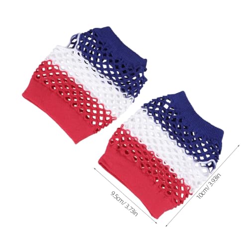 Guantes de red de la bandera estadounidense de diseño retro 2