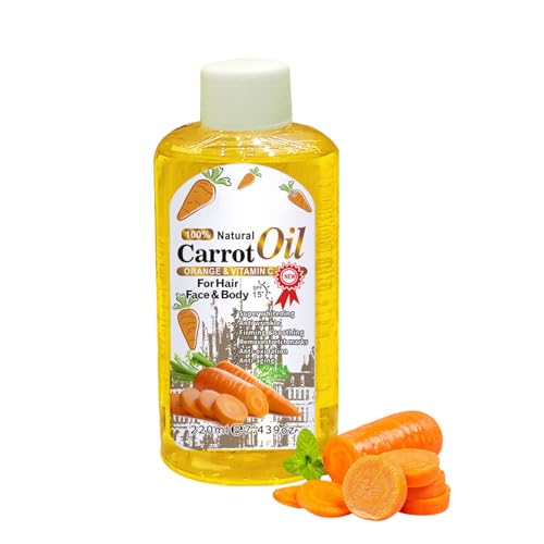 220ml Aceite De Zanahoria Aceite De Semilla De Zanahoria,orgáNica deja la piel fresca y radiante, adecuada para todo tipo de piel