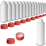 Leerflasche 1000ml HDPE Kunststoffflasche Flaschen Kosmetik Chemie Labor Klappverschluss Drehverschluss (48x 1000 ml, Drück & Drehverschluss)