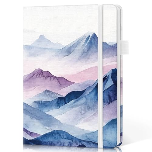 Taja Pretty Dotted Journal for Women, Aesthetic Hardcover Leather Journal
