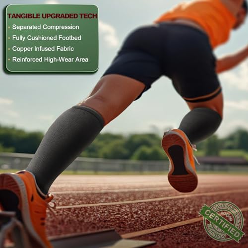 3-Pack Supportive Knee-High Socks for Men & Women - Athletic Performance Socks for Sports, Hiking & Daily Comfort2