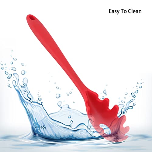 Colher de espaguete de silicone, 3 peças, garfo de massa, tudo em 1, de silicone resistente ao calor