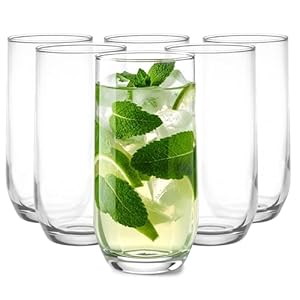 Glasmark Krosno – Set di 6 bicchieri da cocktail da 0,4 litri, lavabili in lavastoviglie, 6 x 400 ml