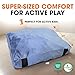 Cheer Collection Crash Pad - Crash Pads for Kids Sensory with Washable Cover - Sensory Room Must Haves - Crash Mat (3' x 4' FT)