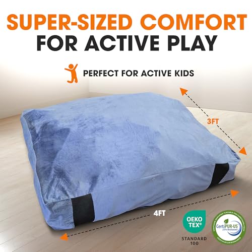 Cheer Collection Crash Pad - Crash Pads for Kids Sensory with Washable Cover - Sensory Room Must Haves - Crash Mat - Image 6