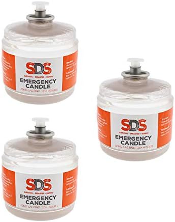 SDS Liquid Oil Candles Votive Candle Fuel Survival Candles Long Burning Candles for Emergency Candle 115 Hours, 6-Pack