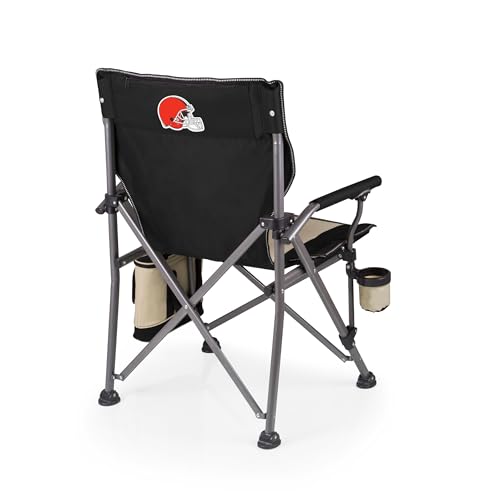 Image of Picnic TIME NFL Unisex-Adult NFL Outlander Folding Camping Chair with Cooler, Heavy Duty Beach Chair