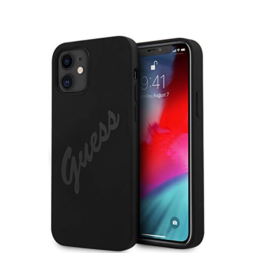 GUESS hardcase Script Vintage Coque pour GUHCP12SLSVSBK iPhone 12 Mini 5,4" Noir
