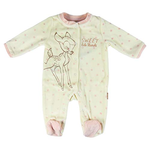 Artesania Cerda Pelele Velour Disney Bambi, Blanco (Blanco C01), 6m Unisex bebé