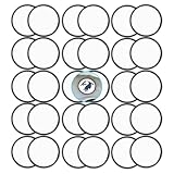 30 PCs Sublimation Patches - Iron On Blank Patches for DIY Crafts Hats Caps Backpack Uniforms (Round...