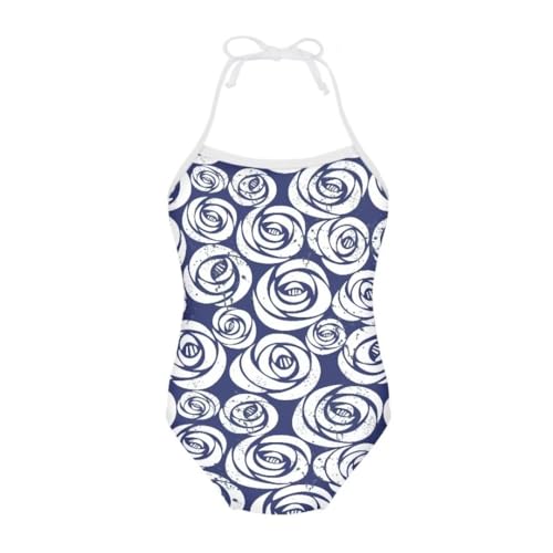 Image of Girl Funny Cute Beach Sport Halter One Piece Swimsuit Bathing Suit for 3-10 Year
