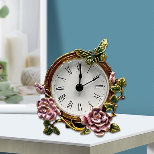 Reloj de escritorio compacto para decorar salones elegantes y mesas 4